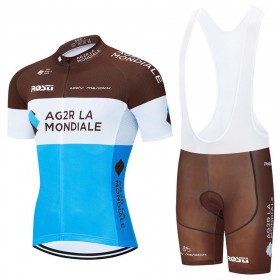 Completo Maglia + Pantaloncino con bretelle 2020 AG2R La Mondiale N001